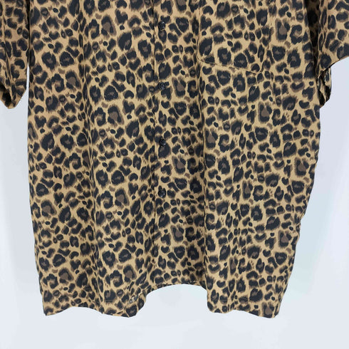 テンプテーション Temptation オープンカラー レオパード柄 S/S シャツ メンズ JPN:L
