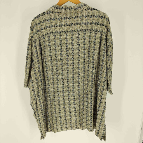 ハントクラブ HUNT CLUB オープンカラー ボタニカル柄 オーバーサイズ S/S シャツ メンズ JPN:XXL