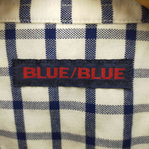 ブルーブルー BLUE BLUE チェック柄 長袖ボタンダウンシャツ メンズ JPN:1