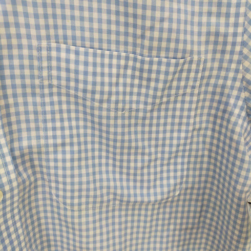 エルエルビーン L.L.Bean 00S マレーシア製 WRINKLERESISTANT ギンガムチェック ショートスリーブシャツ メンズ S-REG