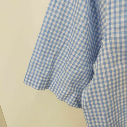 エルエルビーン L.L.Bean 00S マレーシア製 WRINKLERESISTANT ギンガムチェック ショートスリーブシャツ メンズ S-REG