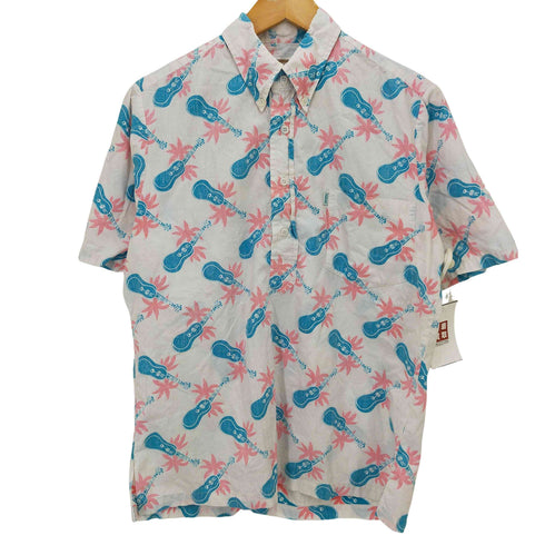 カハラ KAHALA USA製 ハーフボタン ボタンダウンアロハシャツ メンズ import:S