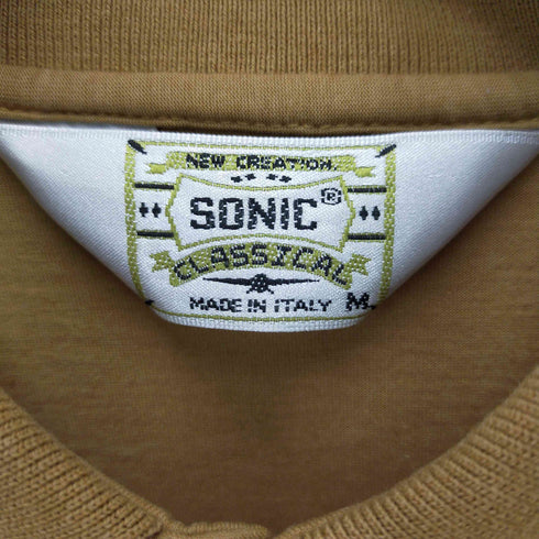 イタリア製ロゴ刺繍ポロシャツ メンズ JPN:M