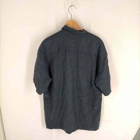 BURMA BIBAS 100%シルク ダブルポケット アロハシャツ メンズ JPN:XL