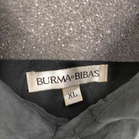 BURMA BIBAS 100%シルク ダブルポケット アロハシャツ メンズ JPN:XL