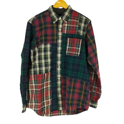 ポロラルフローレン POLO RALPH LAUREN CLASSIC FIT スモールポニー刺繍 チェック切替 BD L/Sシャツ メンズ JPN:L