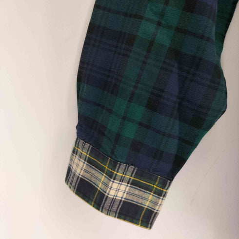 ポロラルフローレン POLO RALPH LAUREN CLASSIC FIT スモールポニー刺繍 チェック切替 BD L/Sシャツ メンズ JPN:L