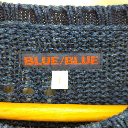 ブルーブルー BLUE BLUE インディゴコットン プルオーバーニット メンズ JPN:1