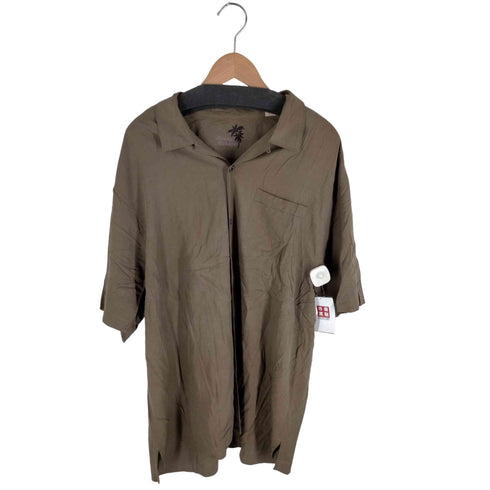 トミーバハマ Tommy Bahama 100%シルク オープンカラーアロハシャツ メンズ JPN:XL