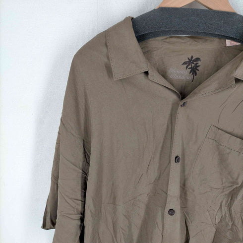 トミーバハマ Tommy Bahama 100%シルク オープンカラーアロハシャツ メンズ JPN:XL