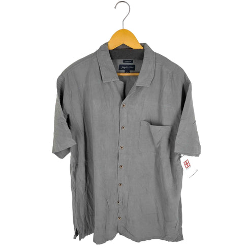 100%シルク 総柄アロハシャツ メンズ JPN:XL