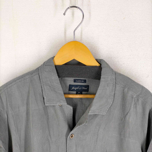 100%シルク 総柄アロハシャツ メンズ JPN:XL