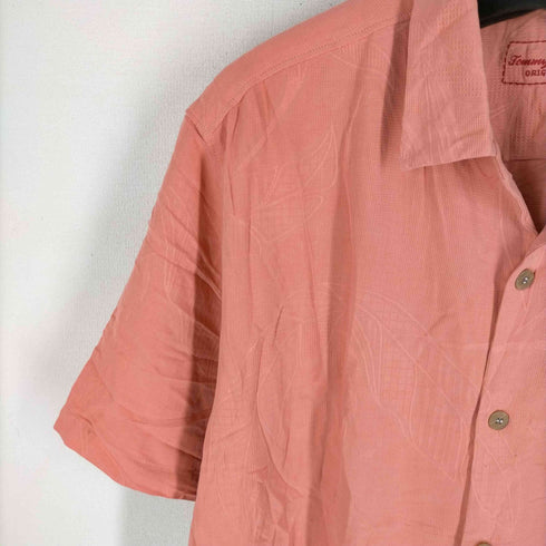 トミーバハマ Tommy Bahama 100%シルク 総柄アロハシャツ メンズ JPN:M