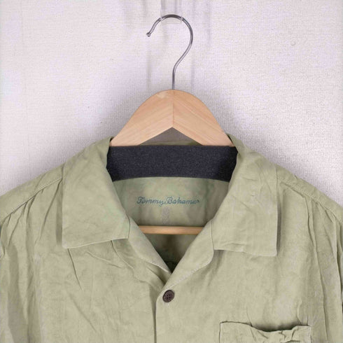 トミーバハマ Tommy Bahama 100%シルク 総柄アロハシャツ メンズ JPN:M