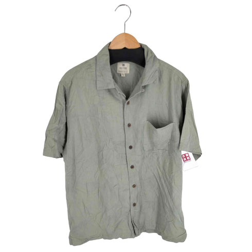 SOLITUDE シルクリネン 総柄アロハシャツ メンズ JPN:M