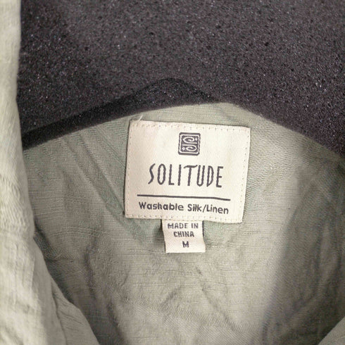 SOLITUDE シルクリネン 総柄アロハシャツ メンズ JPN:M
