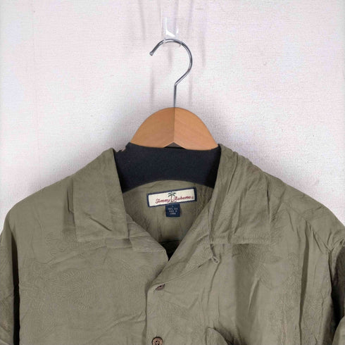 トミーバハマ Tommy Bahama 100%シルク 総柄アロハシャツ メンズ JPN:L
