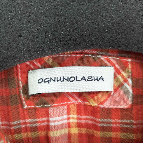 OGNUNOLASUA L/S ウエスタンチェックシャツ メンズ 16/41