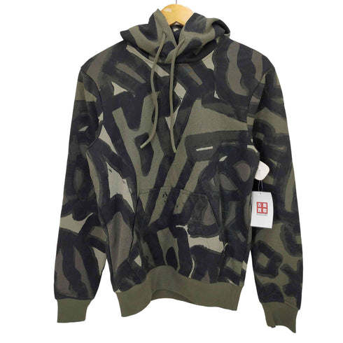 ジースターロー G-STAR RAW Brush Stroke Allover Hooded Sweater メンズ XS