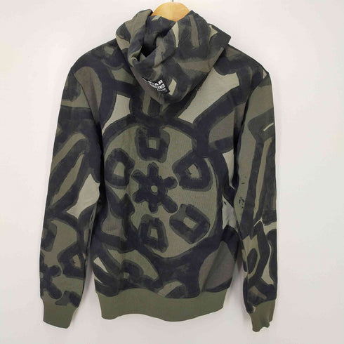 ジースターロー G-STAR RAW Brush Stroke Allover Hooded Sweater メンズ XS
