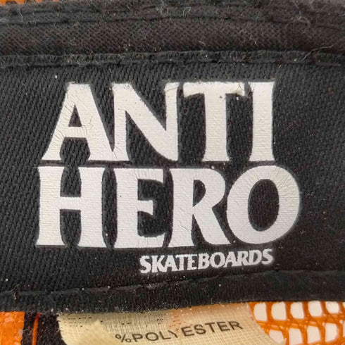 アンタイヒーロー ANTIHERO ロゴ刺繍 メッシュキャップ メンズ