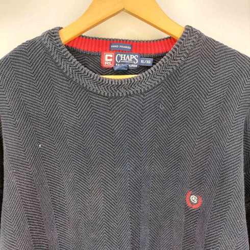 チャップスラルフローレン CHAPS RALPH LAUREN コットンストライプニット メンズ import:XL