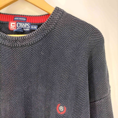 チャップスラルフローレン CHAPS RALPH LAUREN コットンストライプニット メンズ import:XL