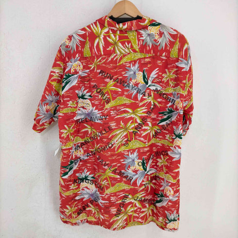 NATIONAL BY MANHATTAN ジャマイカ製 オープンカラー アロハシャツ メンズ import:L