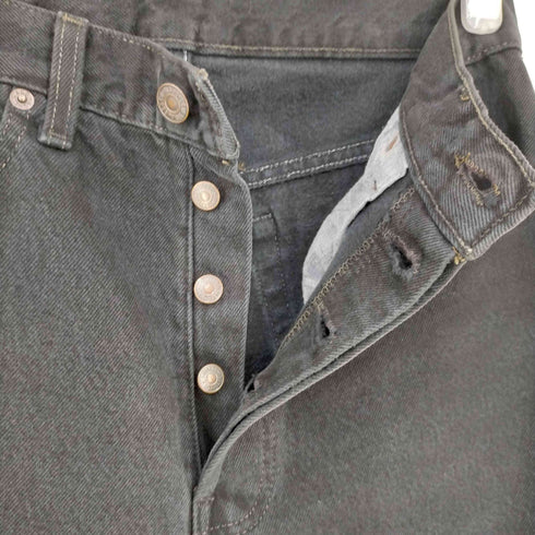 リーバイス Levis USA製 ボタン裏552刻印 501 製品染め ブラックデニム メンズ 29inch