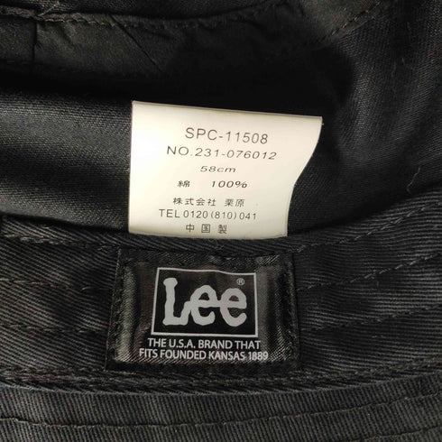 リー Lee LE DOWN BRIM BUCKET TWILL ロゴ刺繍バケットハット レディース 58cm