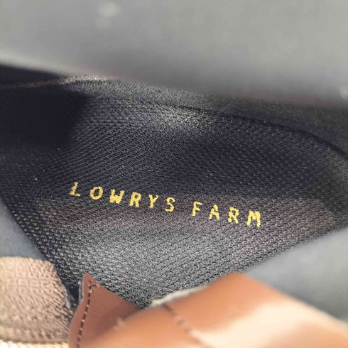 ローリーズファーム LOWRYS FARM フェイクレザー スクエアトゥロングブーツ レディース JPN:L