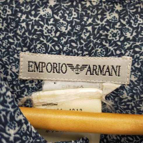 エンポリオアルマーニ EMPORIO ARMANI フラワープリント シアーシャツ メンズ L
