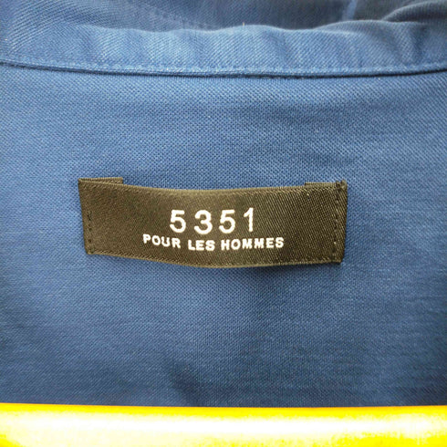 ゴーサンゴーイチプールオム 5351 POUR LES HOMMES モクロディスキッパーポロシャツ メンズ 48