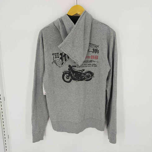 ジャックローズ JACKROSE バックプリントジップアップパーカー メンズ JPN:4