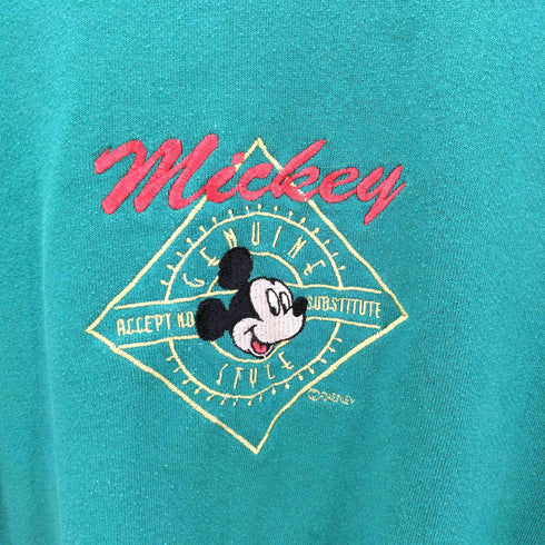 90S キャラクター 刺繍 クルーネック スウェット レディース