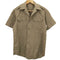 ユーエスアーミー U.S. ARMY 70-80s SHIRT MANS UT KHAKI SS M65 ミリタリーシャツ メンズ import:S
