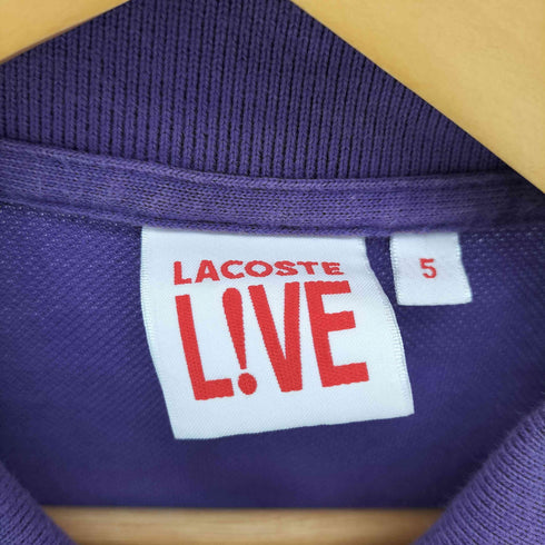 ラコステライブ Lacoste Live ワンポイント 刺繍 ワッペン S/S ポロシャツ レディース JPN:5号