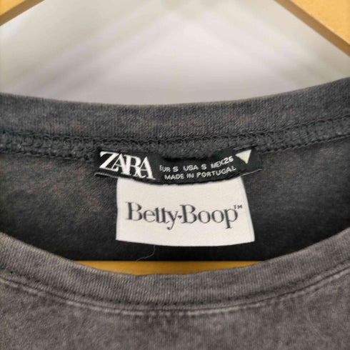 ザラ ZARA 天使と悪魔半袖Tシャツ レディース import:S