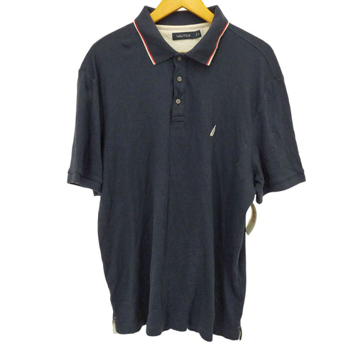 ノーティカ NAUTICA フロントロゴ刺繍デザインポロシャツ メンズ JPN:XL