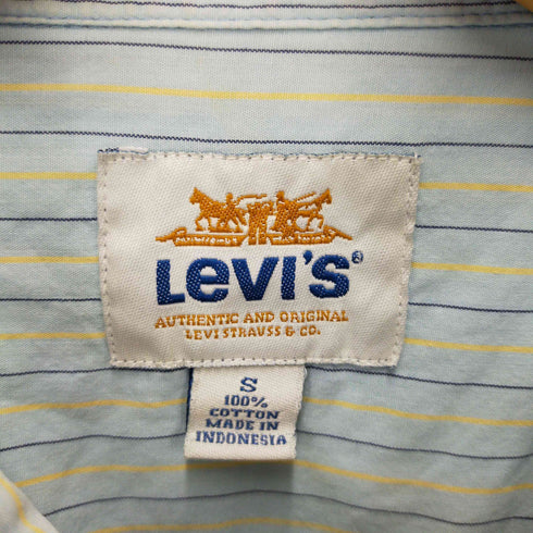 リーバイス Levis 90S ストライプ インドネシア製 ストライプ ショートスリーブシャツ メンズ import:S