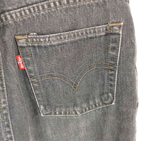 リーバイス Levis ボタン裏 J22 91年製 日本製 w626-5358 先染 ブラックデニムハーフパンツ JORTS ジョーツ メンズ 29/29