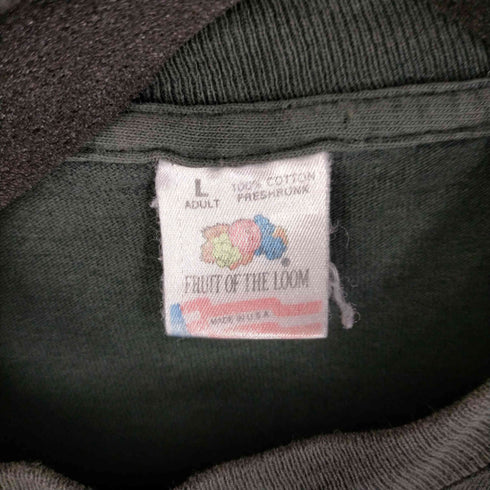 フルーツオブザルーム FRUIT OF THE LOOM 90S 93© USA製 コミックプリント クルーネックTシャツ 裾袖シングル メンズ JPN:L