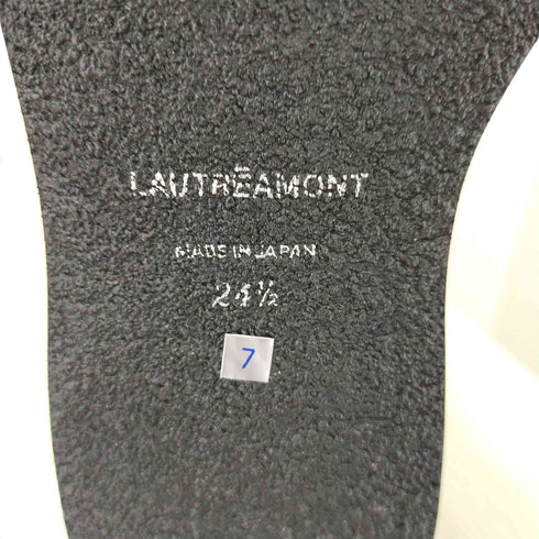 ロートレアモン LAUTREAMONT 牛革 スエード サイドジップ厚底ブーツ レディース JPN:24.5