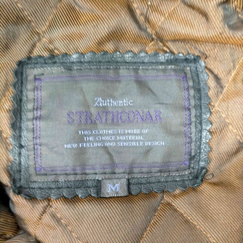 ストラスコナー STRATHCONAR ラムレザーハーフコート メンズ JPN:M
