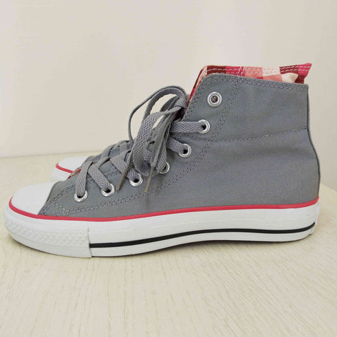 コンバース CONVERSE 裏地チェック ハイカットスニーカー レディース JPN:24.5