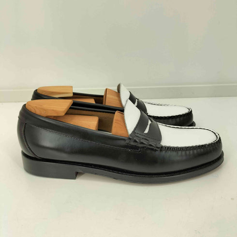 ジーエイチバス G.H.BASS 11010H LARSON / BLACK & WHITE バイカラー コンビ コインローファー メンズ 7 1/2