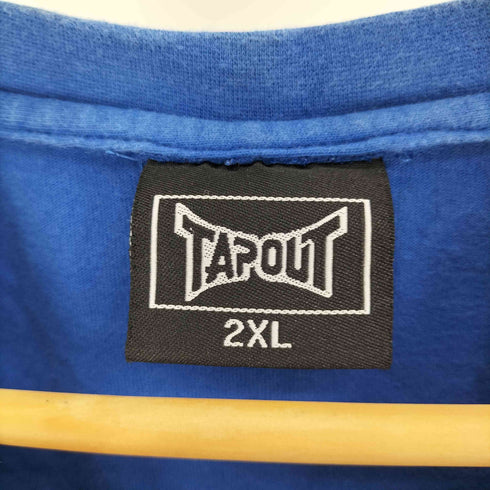 TAPOUT 格闘技 大判 ロゴ プリント S/S Tシャツ メンズ 2XL