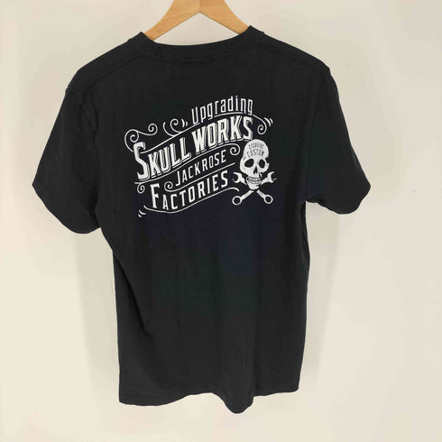 スカルワークス SKULL WORKS コラボ FACTORIES プリント S/S Tシャツ メンズ JPN:M
