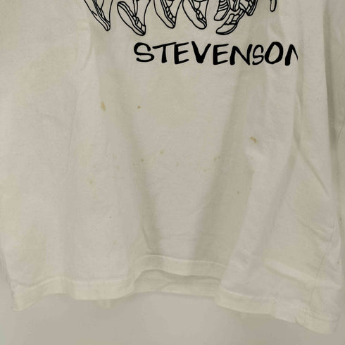 STEVENSON 刺繍 プリント S/S クルーネック Tシャツ メンズ JPN:L