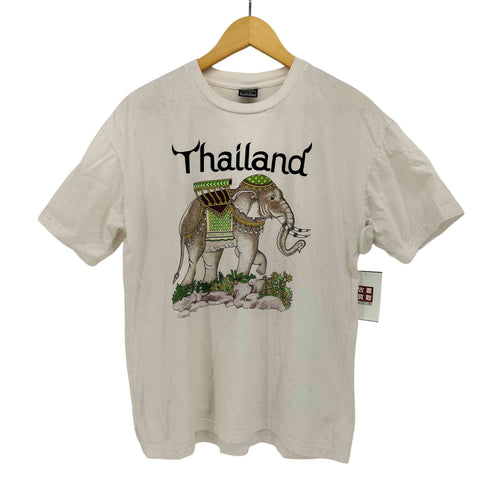 COLOUR 象 ラメプリント S/S クルーネック Tシャツ メンズ import:L
